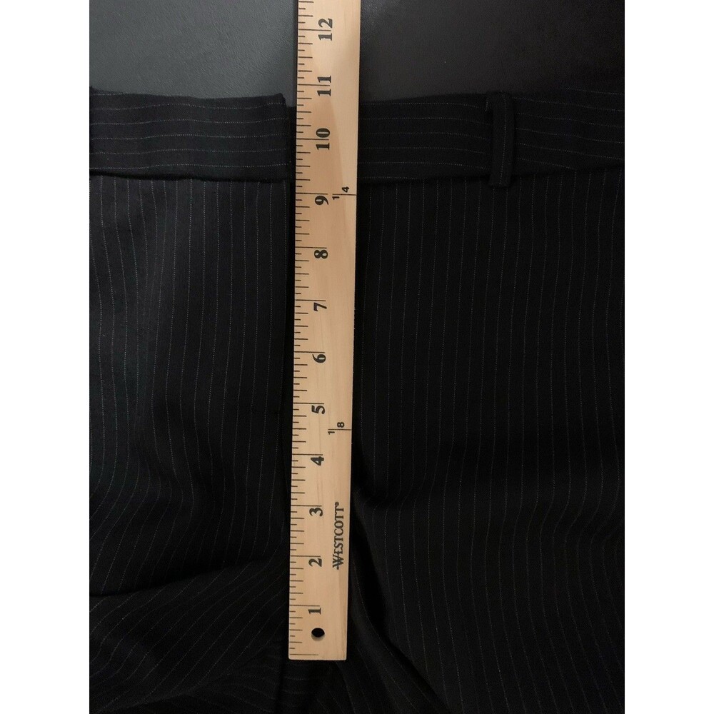 Amanda & Chelsea Womens Size 10 Dress Pants Striped Black Office Stretch Career - Picture 7 of 9